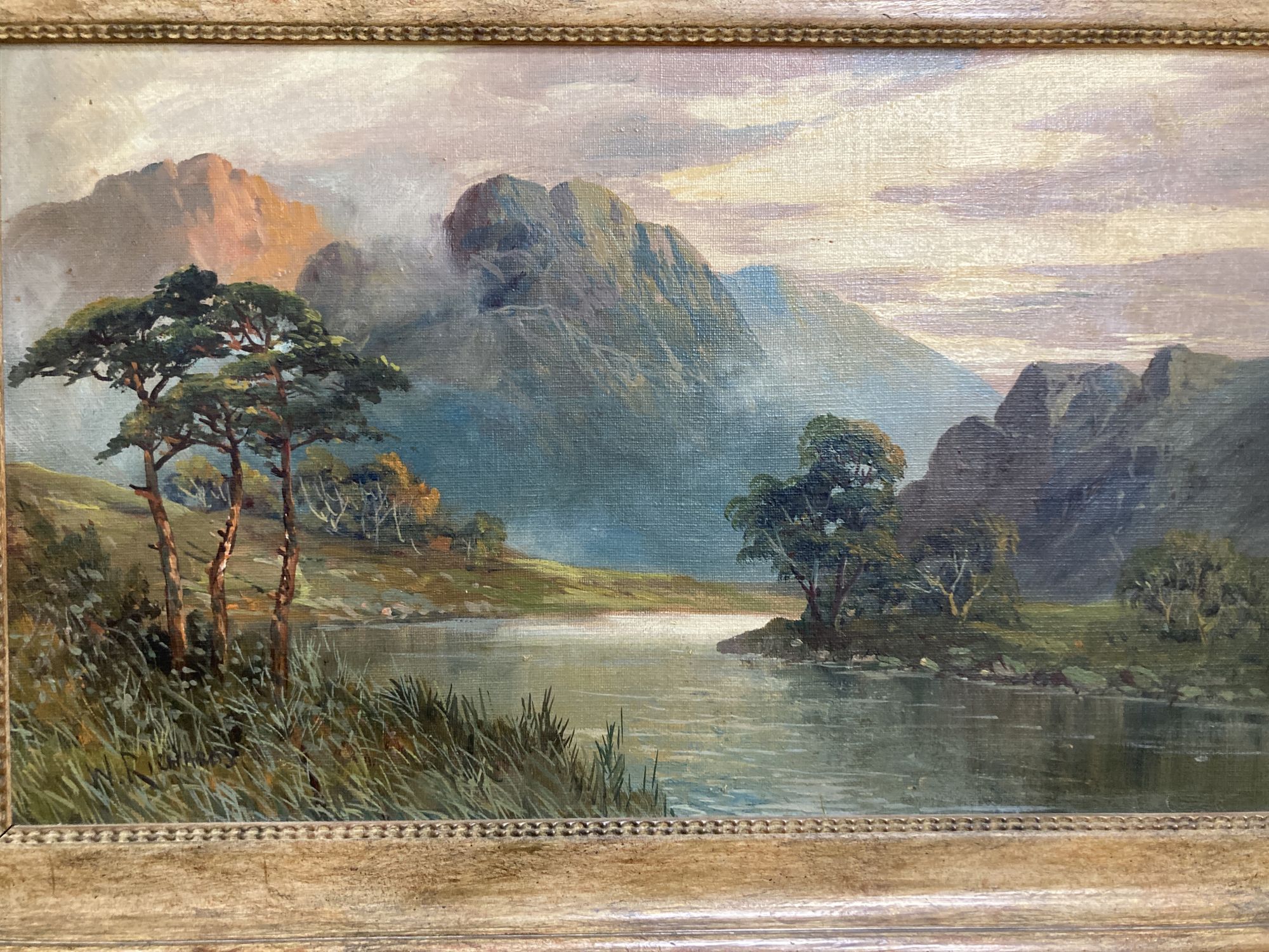 W. Richards (Jamieson), three oils on canvas, Aberfeldy, Glen Shiel and Untitled, signed, 30 x 50cm